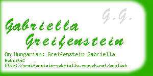 gabriella greifenstein business card